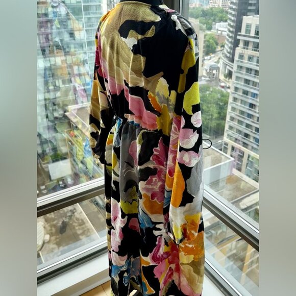 🆕 STINE GOYA 🧿 NWOT Veroma Printed Crepe Midi Dress - Size S - Picture 6 of 16